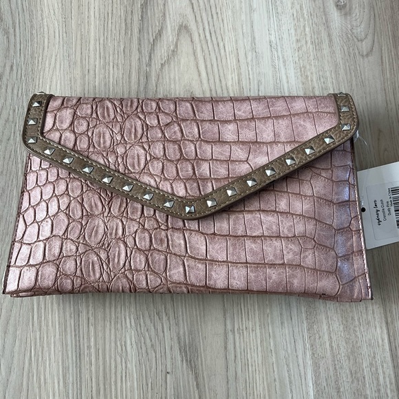 Sydney Love Handbags - 30 Sydney Love Crocodile Clutch/cross Body Pink NWT
